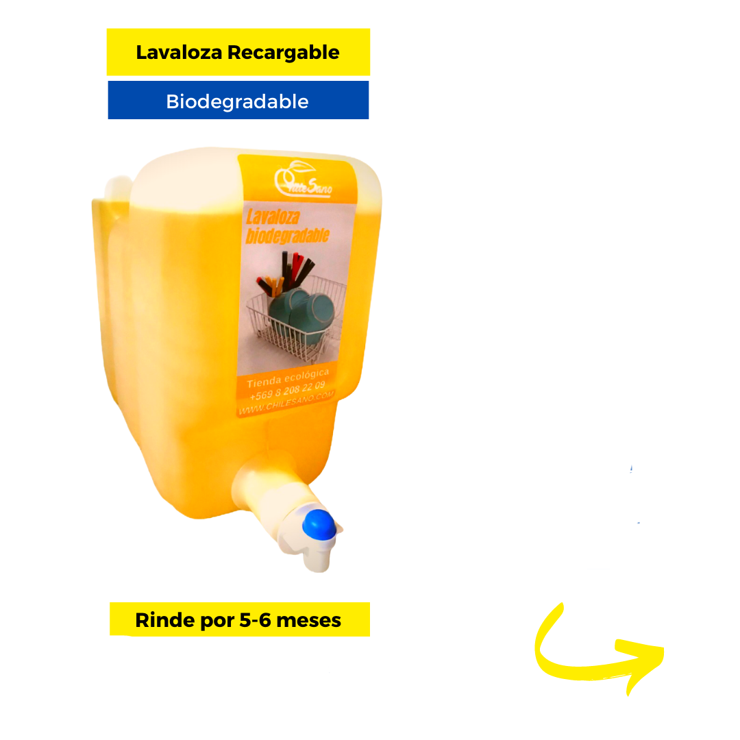 Lavaloza Recargable y Biodegradable (10 litros)