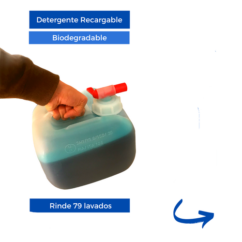 Detergente Ropa Recargable y Biodegradable (5 litros)-Detergentes recargables-chilesano-chilesano